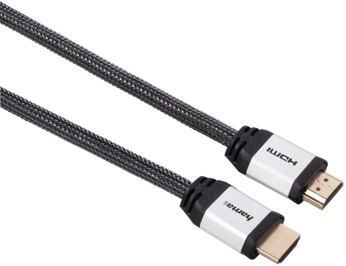 Hoge snelheid HDMI-kabel 1,5 m metalen connector stof Ethernet