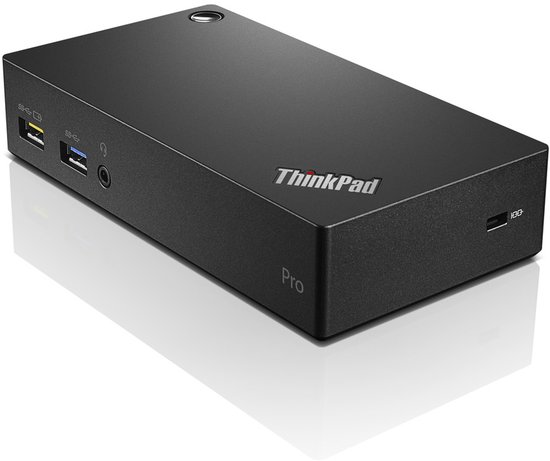 Lenovo 40A40090EU Notebook Dock – USB 3.2 Gen 1, Ethernet, Kabelbeveiliging, Geschikt Voor ThinkPad Yoga 260