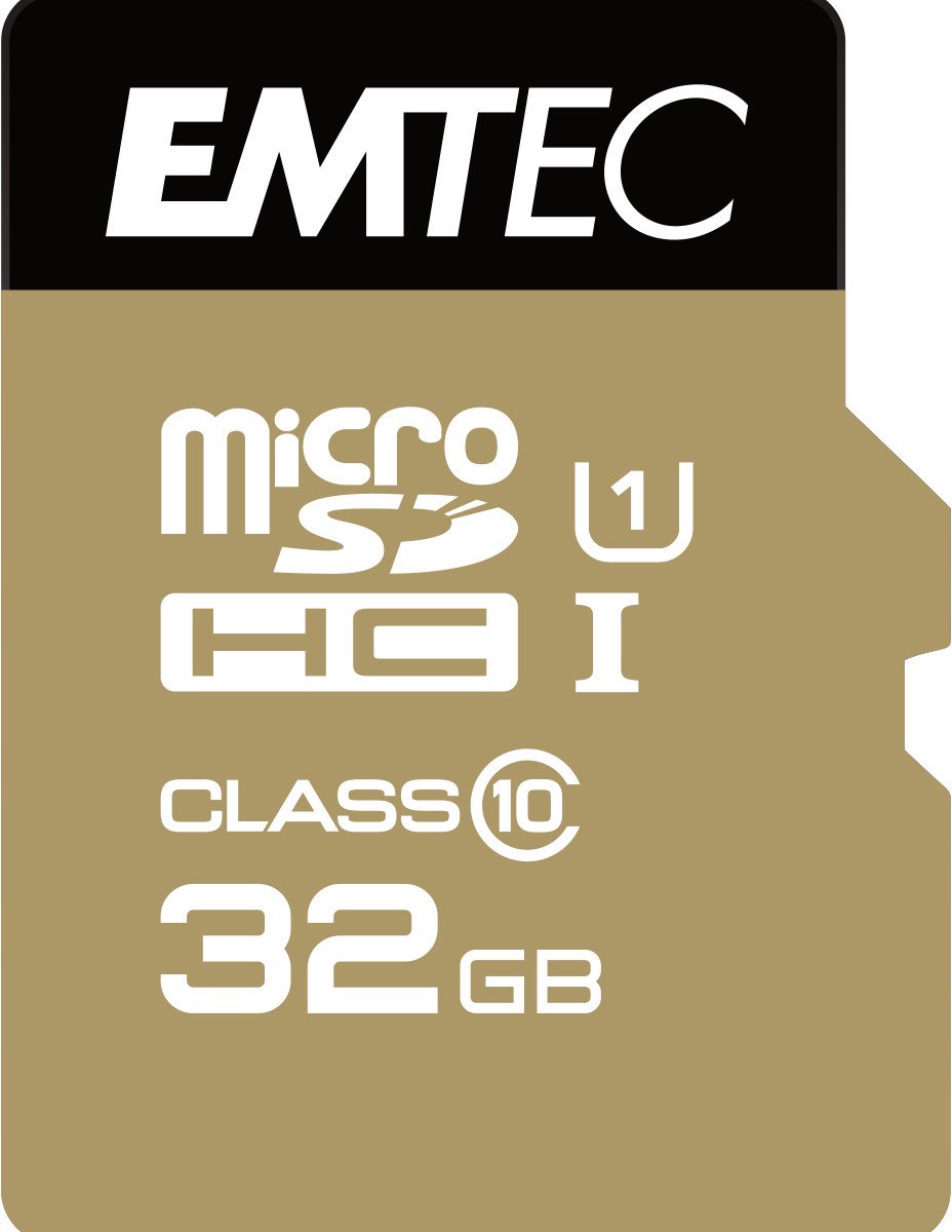 EMTEC Micro SD kaart Gold - 32GB