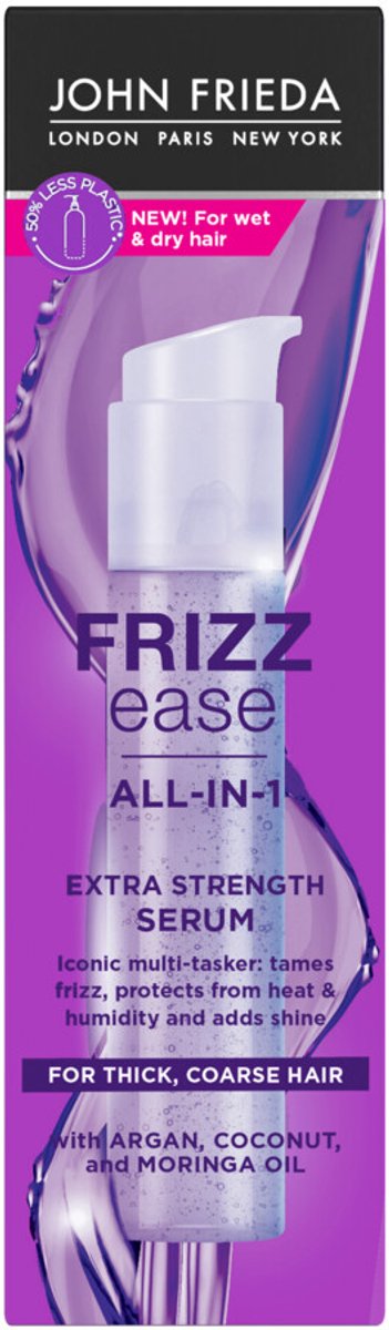 John Frieda Frizz Ease Extra Strength Serum - 4 x 50 ml - Voordeelverpakking