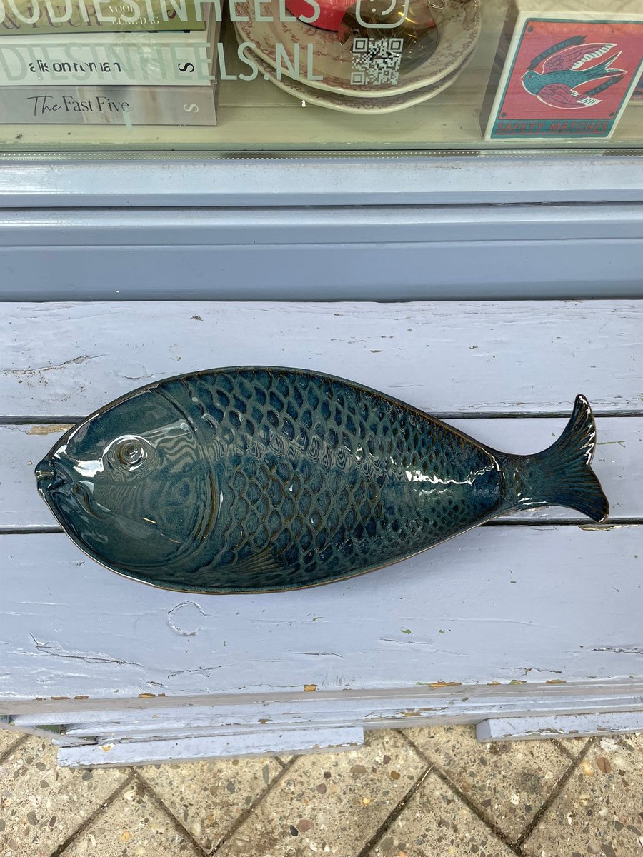 Gresnovo - Schaal Vis Bleu Abysse 40x19cm - Schalen