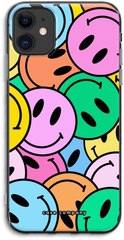 Case Company® - Coque iPhone 11 - Smiley N°1 - Coque souple pour téléphone - Protection tous côtés et bord d'écran