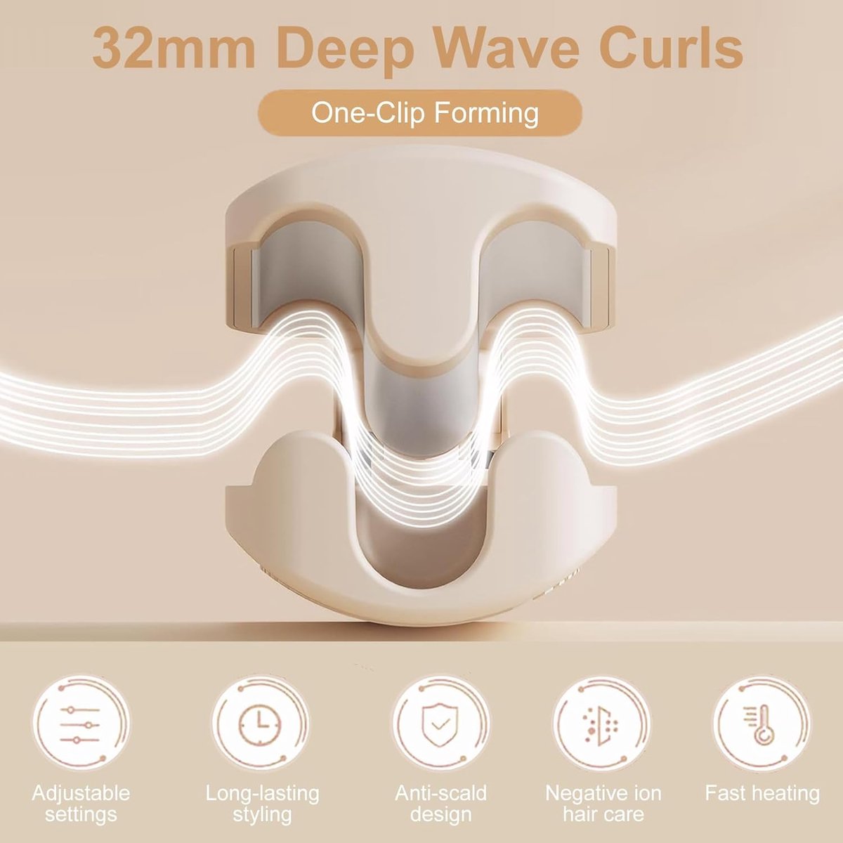 Deep Deep Waves Krultang 32mm - Professionele Golvenkrul voor €24