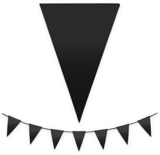 Vlaggenlijn zwart (10m)