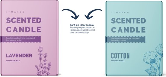 Kaarsen geschenkset Verjaardag - Still Fucking Fabulous & Stay Fabulous - Grappige Cotton & Lavendel Geurkaarsen in Glas met Tekst - Verjaardag Cadeau Vrouw, moerder, vriendin, zus, mama - Geschenkset - Happy Birthday - Cadeautjes voor Haar