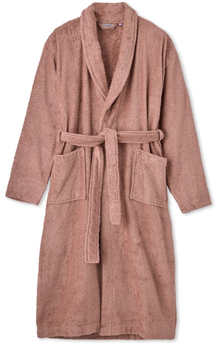 Kayori Fanshi Badjas - Unisex - Biologisch Katoen - Oudroze - S - Lang