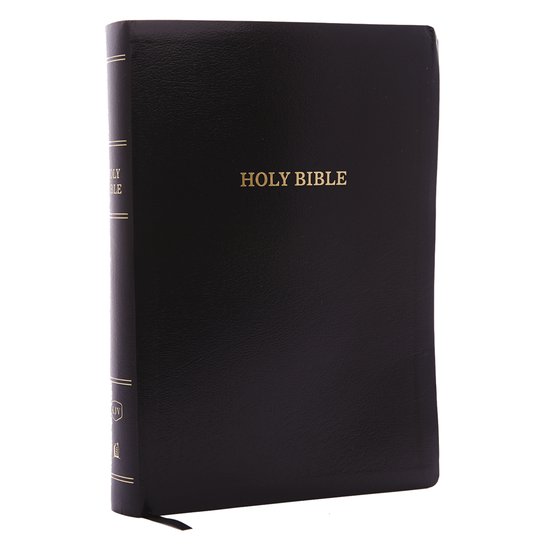 KJV, Reference Bible, Super Giant Print, LeatherLook, Black, Red Letter Edition