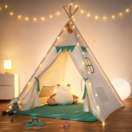 MKSS® Tipi Tent Kinderen - Speeltent - Wigwam van MKSS — afbeelding 3
