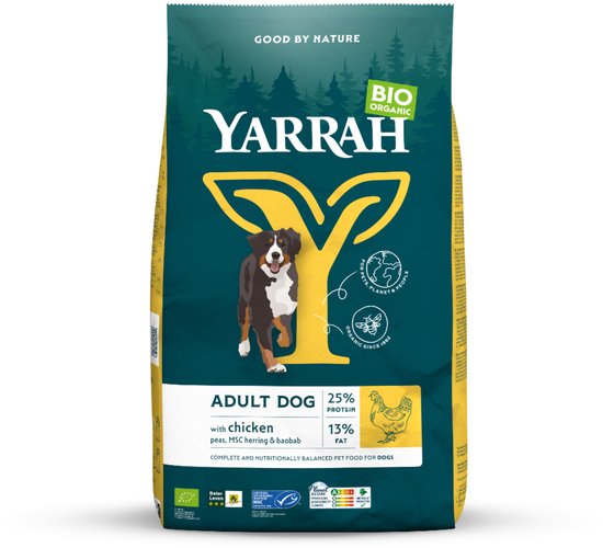Yarrah Biologisch Adult Kip - Hondenvoer - 2 kg