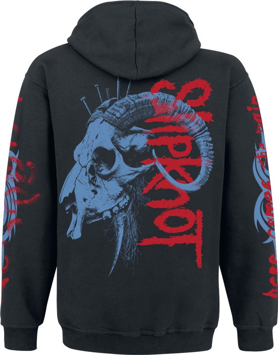 Sweat à capuche Slipknot Nailed Goat noir en Katoen XXL - Band Merch, Bands