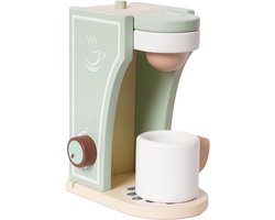Speelgoedtopdeals - Houten Koffiemachine - Educatief - Leerzaam - Rollenspel - Speelkeuken accessoire