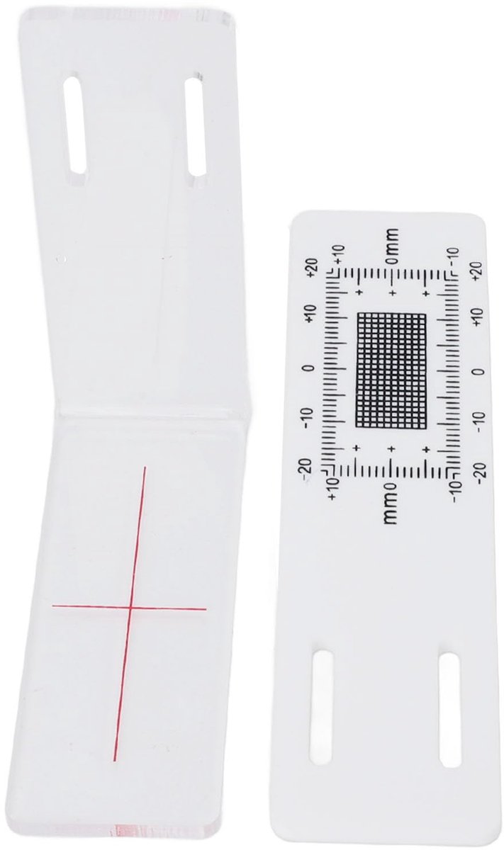 Crack Monitoring Record, Transparent ABS Acrylic Gauge Monitor for Angle, Standard Tell Tale Crack Monitor for Standard and Angle Tell Tale, Crack Monitor for Building Walls