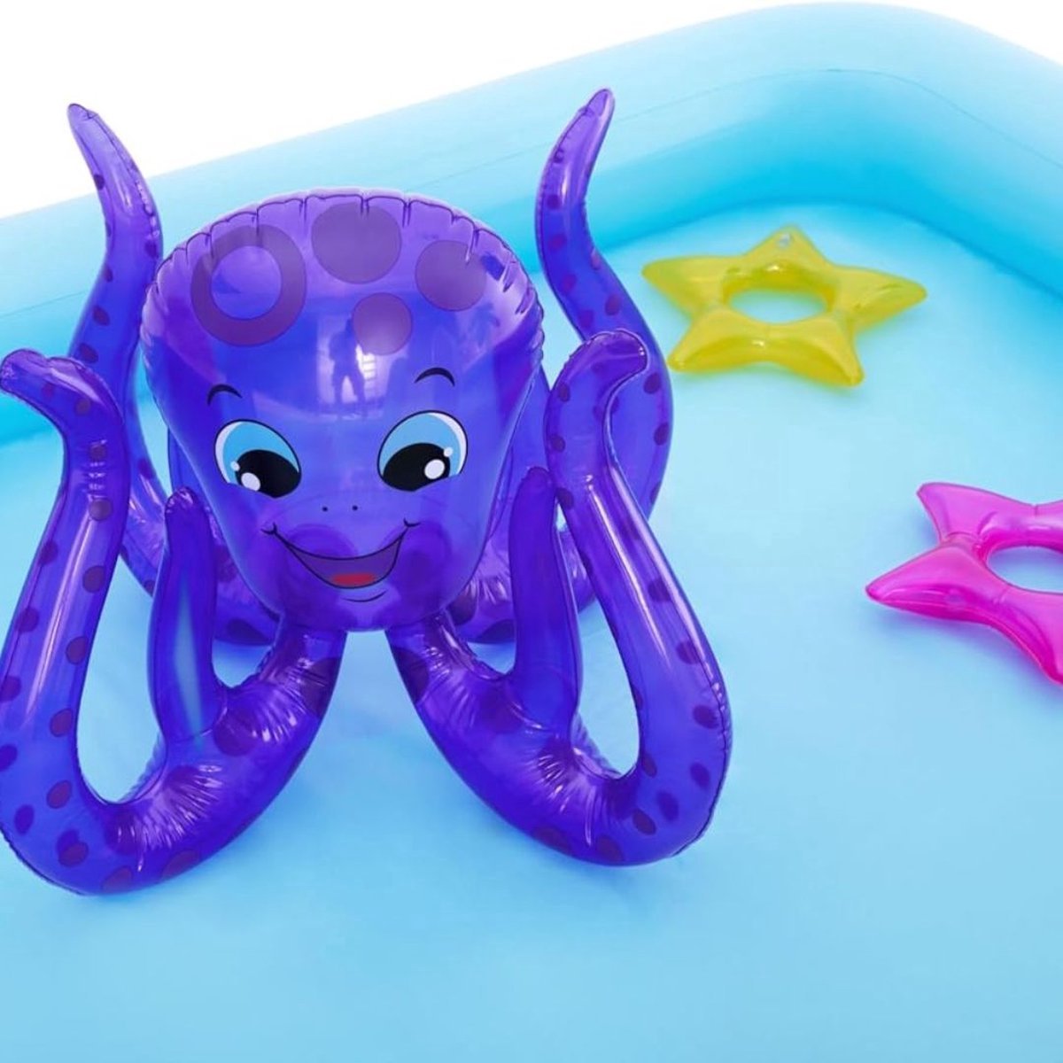 Thuys – Kinderwembad Met Glijbaan – Kinderzwembad Krokodillen Thema – Speelzwembad Met Speelelementen – 201cm x 170cm x 84cm