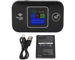 4G LTE Router, 300Mbps High Speed Portable WiFi Wireless Mobile Hotspot with SIM Card Slot, USB Power Supply Part Up to 10 WiFi Devices 4G Mobile WiFi for Europe