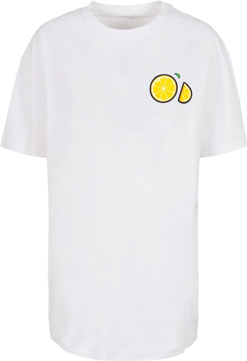 Merchcode - Lemon Party Oversized Dames Tshirt - L - Wit