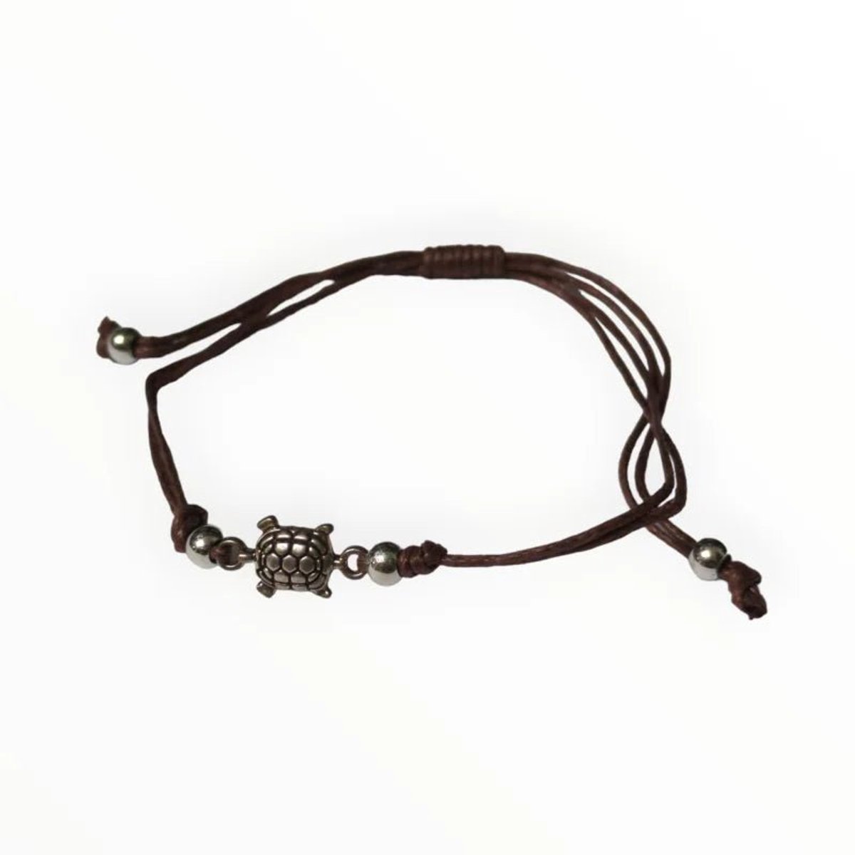 Aramat Jewels - verstelbare touw armbandje schildpad -Bruin-Dames