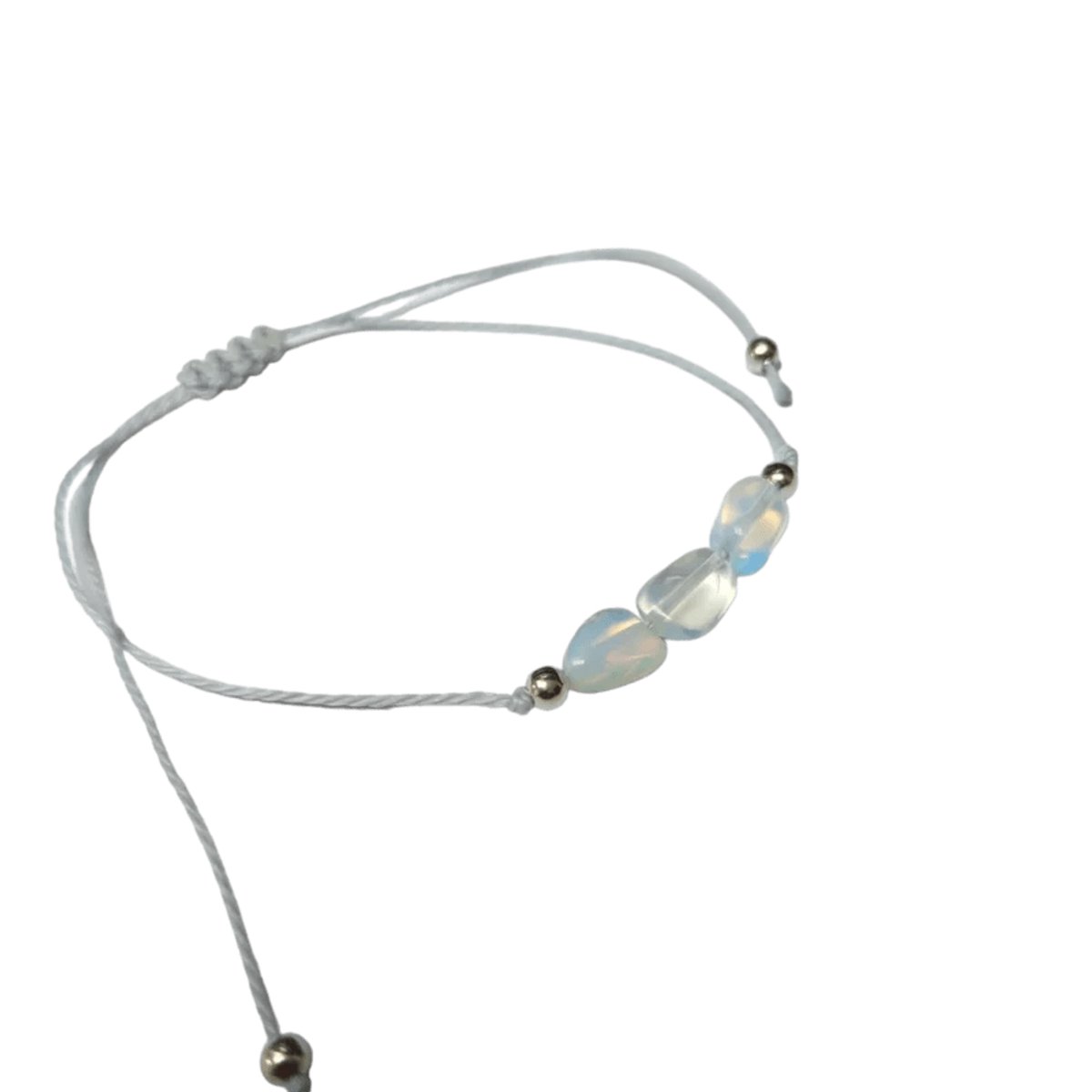 Aramat Jewels | Armbanden | Verstelbare Geboortesteen Armband | Oktober - Opaliet | |2mm | Metaal | Kinderen, Volwassenen | Verkleurd niet