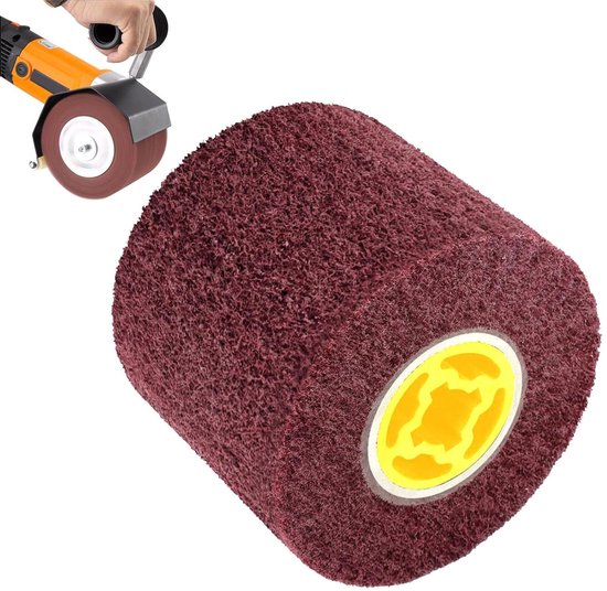 EXLECO Nylon Borstel #120 Korrelgrootte Polijstborstel Voor Satijnen Machine Zwart Slijpborstel Borstelborstel Grit 682424071
