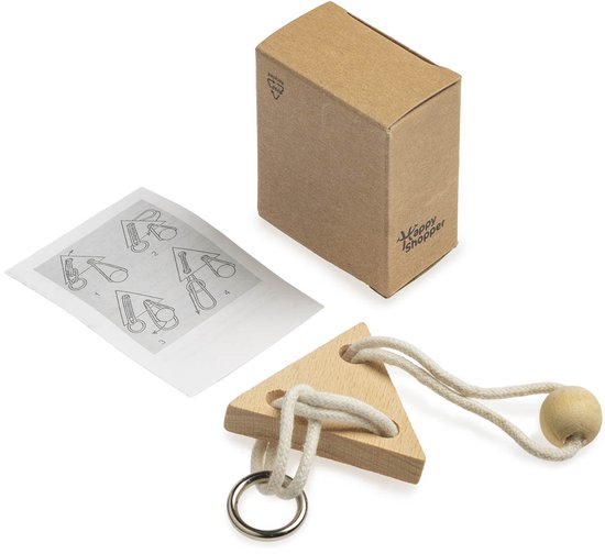 Puzzel - Houten speelgoed - Breinbreker - Breinbrekers voor volwassenen - Denkspel - Driehoek - Hout