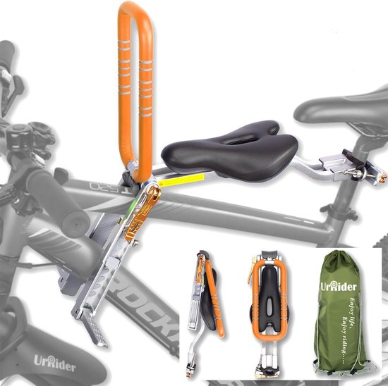 Kinderfietszitje voor Mountainbikes - Opvouwbaar, Lichtgewicht en Gereedschapsvrij voor Kinderen van 2 tot 6 Jaar