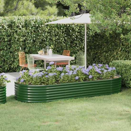 Verhoogde tuinbedden 2 stuks 30x30x30 cm massief dennenhout
