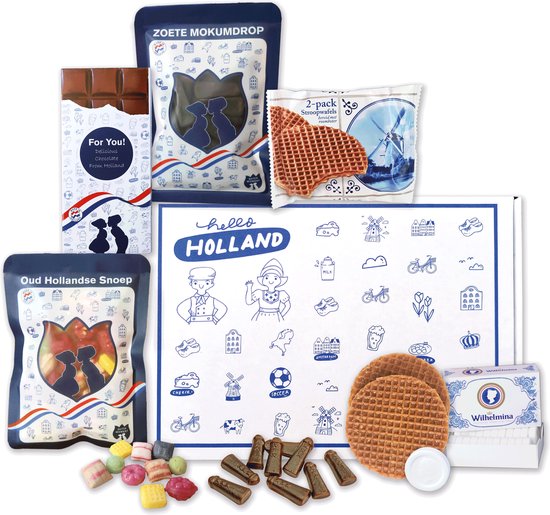 Holland brievenbuspakket - Giftset - Geschenk - Cadeaupakket - Verrassingspakket - Welcome Home - Hollandse cadeautjes voor man en vrouw