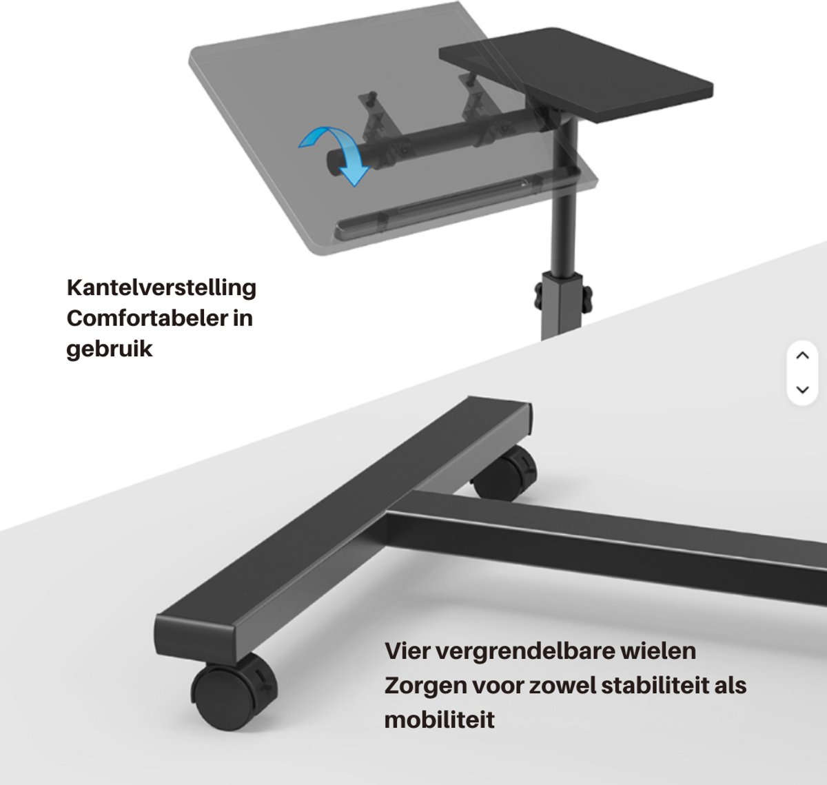 Livista Livista Laptoptafel Bedtafel op Wielen - afbeelding 5