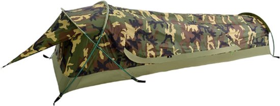 1 Persoons Tent - Camouflage Tent Lichtgewicht - Waterdicht En Winddicht - Outdoor Kamperen Backpacken Hiking Survival