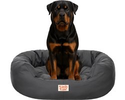 Lizzy & Lola - Amazy Hondenmand XXL - Met uitneembaar kussen – Hondenbed - Waterdicht & Ergonomisch – 120 x 95 cm - Antraciet
