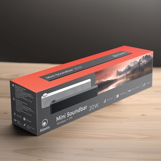 Krachtige Draagbare Soundbar met Bluetooth 5.3 en FM-Radio voor PC, Smartphone en TV — afbeelding 3