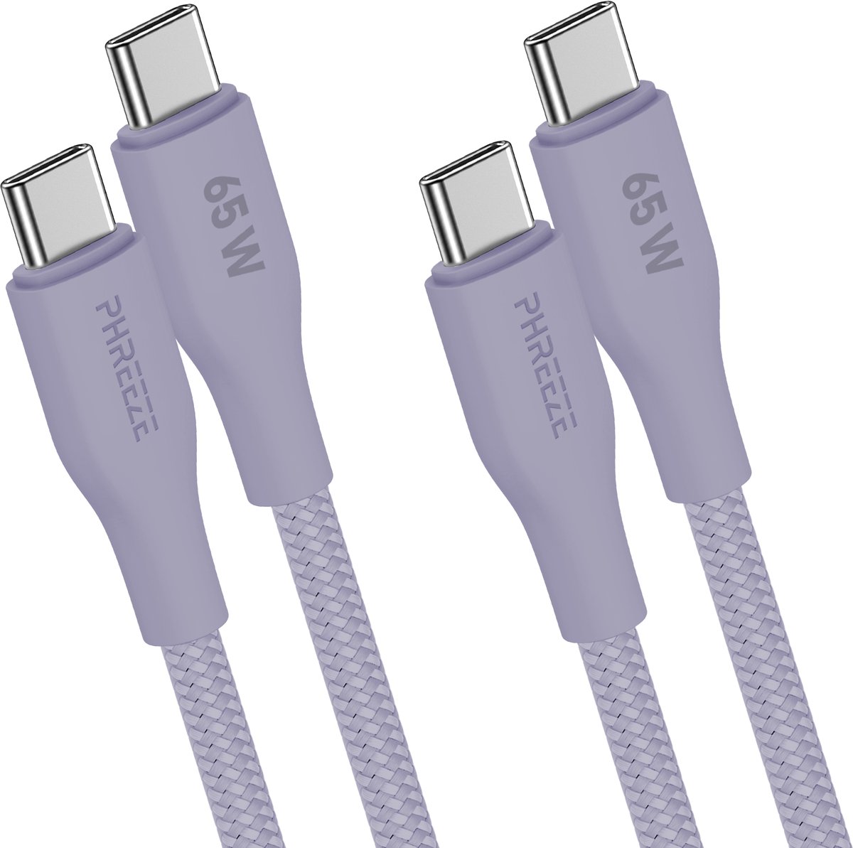 Usb C kabel - Paars - 65w - Usb C naar Usb C kabel - 1m