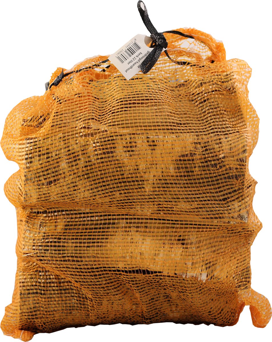 THM Ovengedroogd Haardhout Berken 22 liter - 2 stuks || Lengte per blok 30 CM || Met 2 netjes Eco aanmaak snippers!