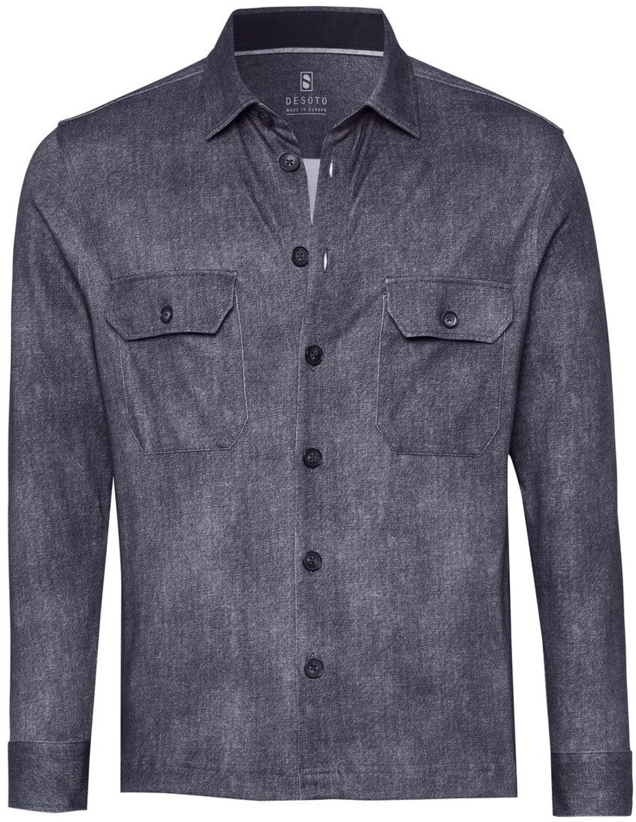 Desoto Overshirt Denim Spark Donkerblauw (navy) - Maat M - Heren