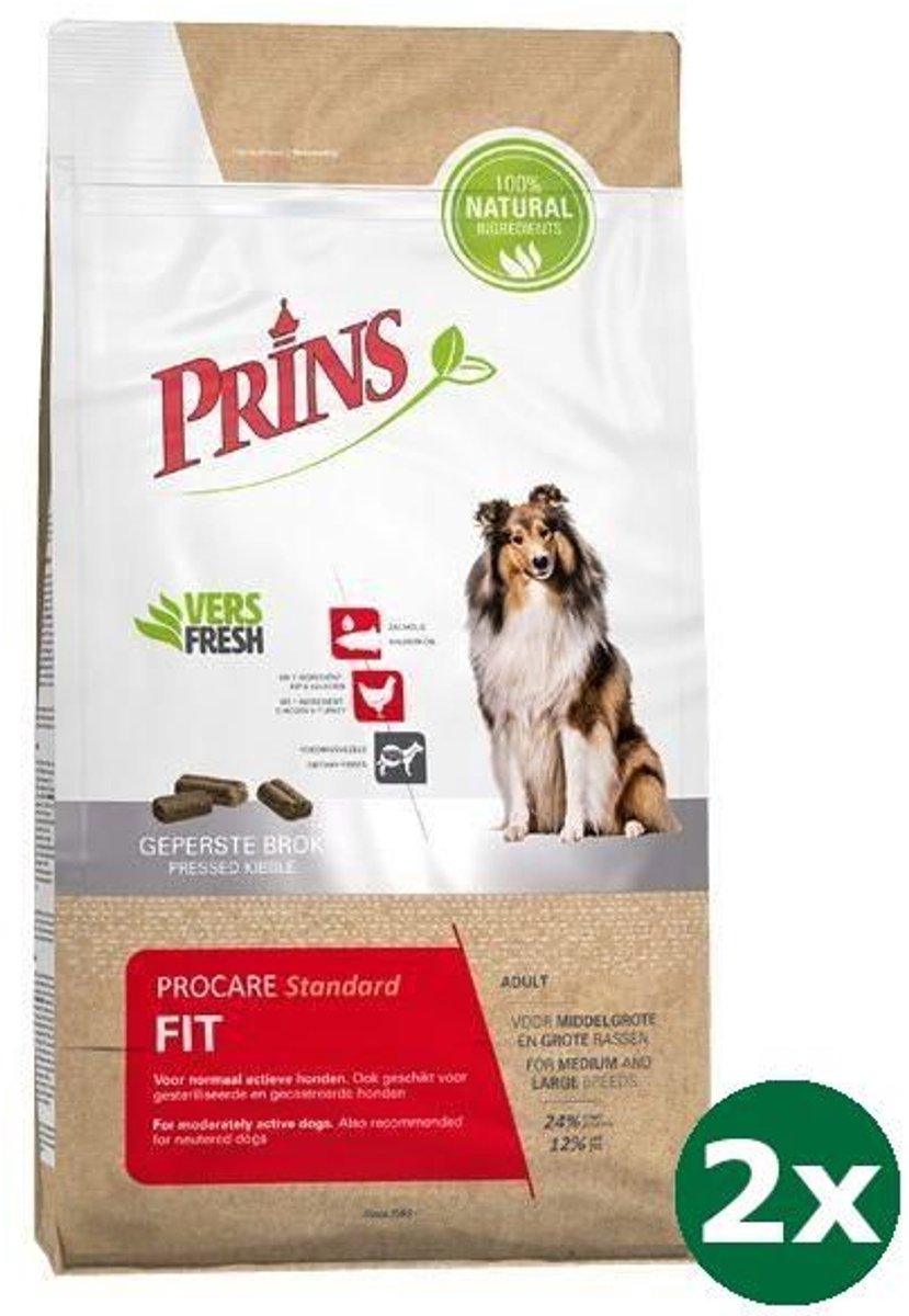 Prins 2x01_3 kg Prins procare standaard-fit hondenvoer