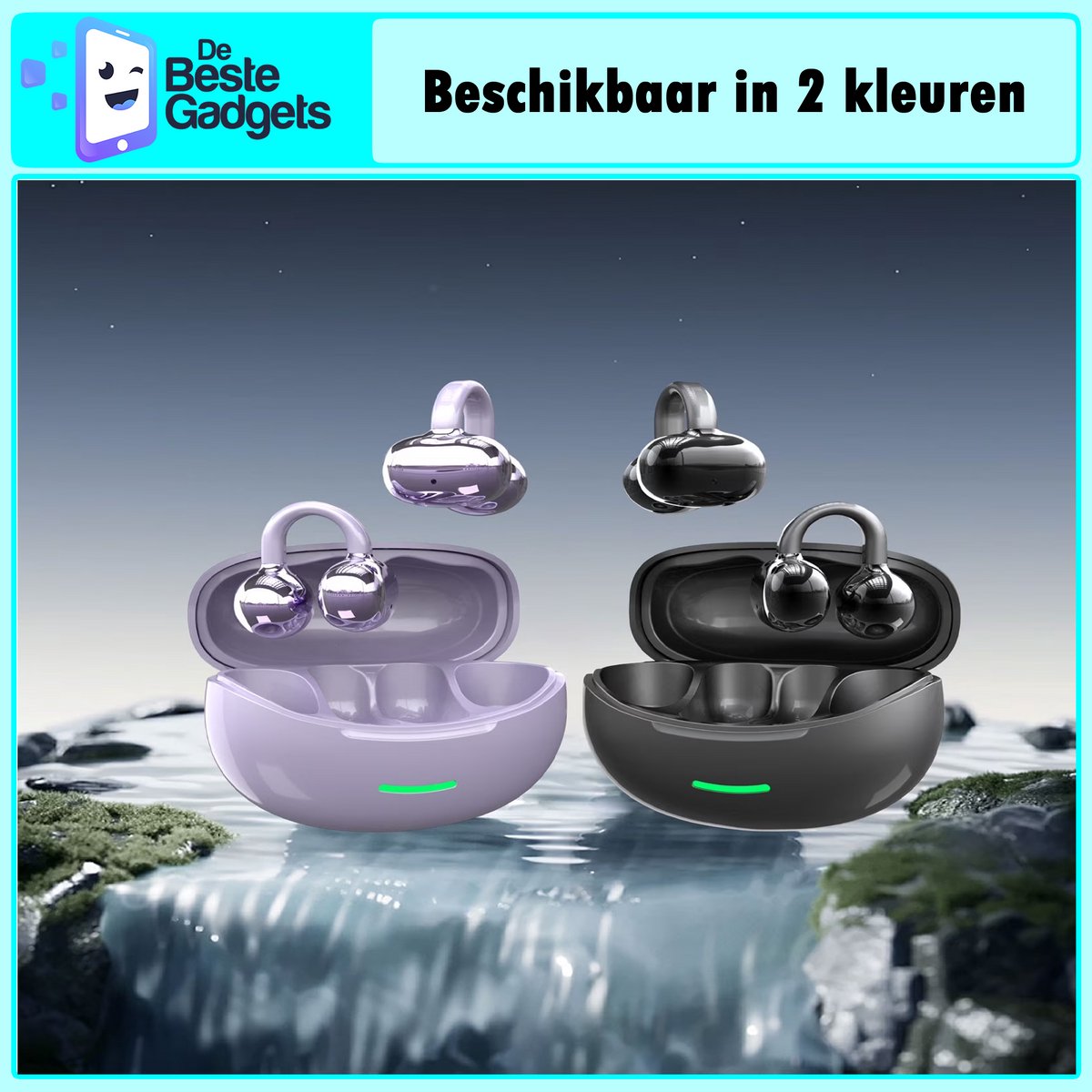 De Beste Gadgets OpenClip W18 - Draadloze sportoordopjes met oorclip thumbnail 4