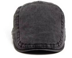Stijlvolle Flatcap Heren – Vintage Gatsby Pet – Verstelbare Klassieke Newsboy Cap – Zwart