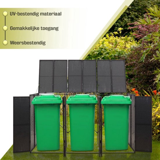 ROLLWAY 9-delige set kunstbloemen van kunststof, voor buiten, uv-bestendig, voor binnen- en buitendecoratie, bruiloft, huis, tuin, kantoor, balkon