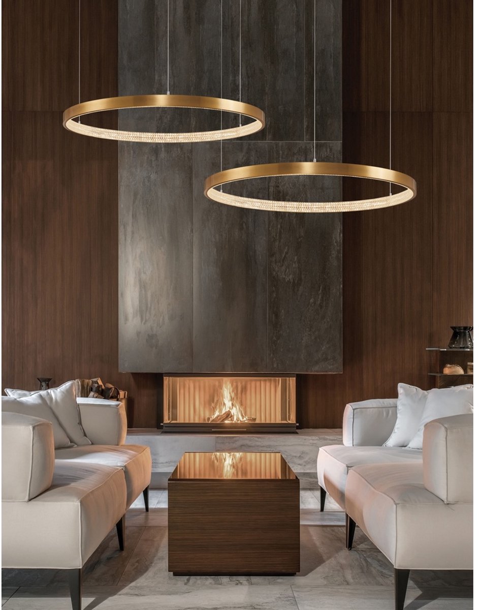 Lyora Hanglamp Preston goud Ø 80cm - 9285801