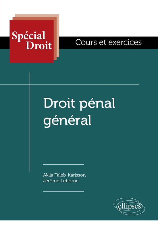 Droit pénal général - cover