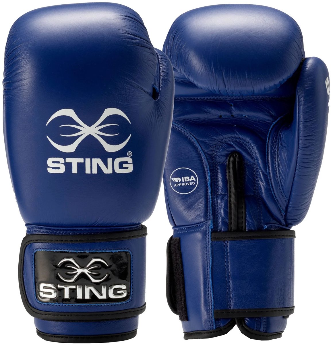 STING World Boxing Bokshandschoen | klittenband | Blauw (Maat: 10OZ)