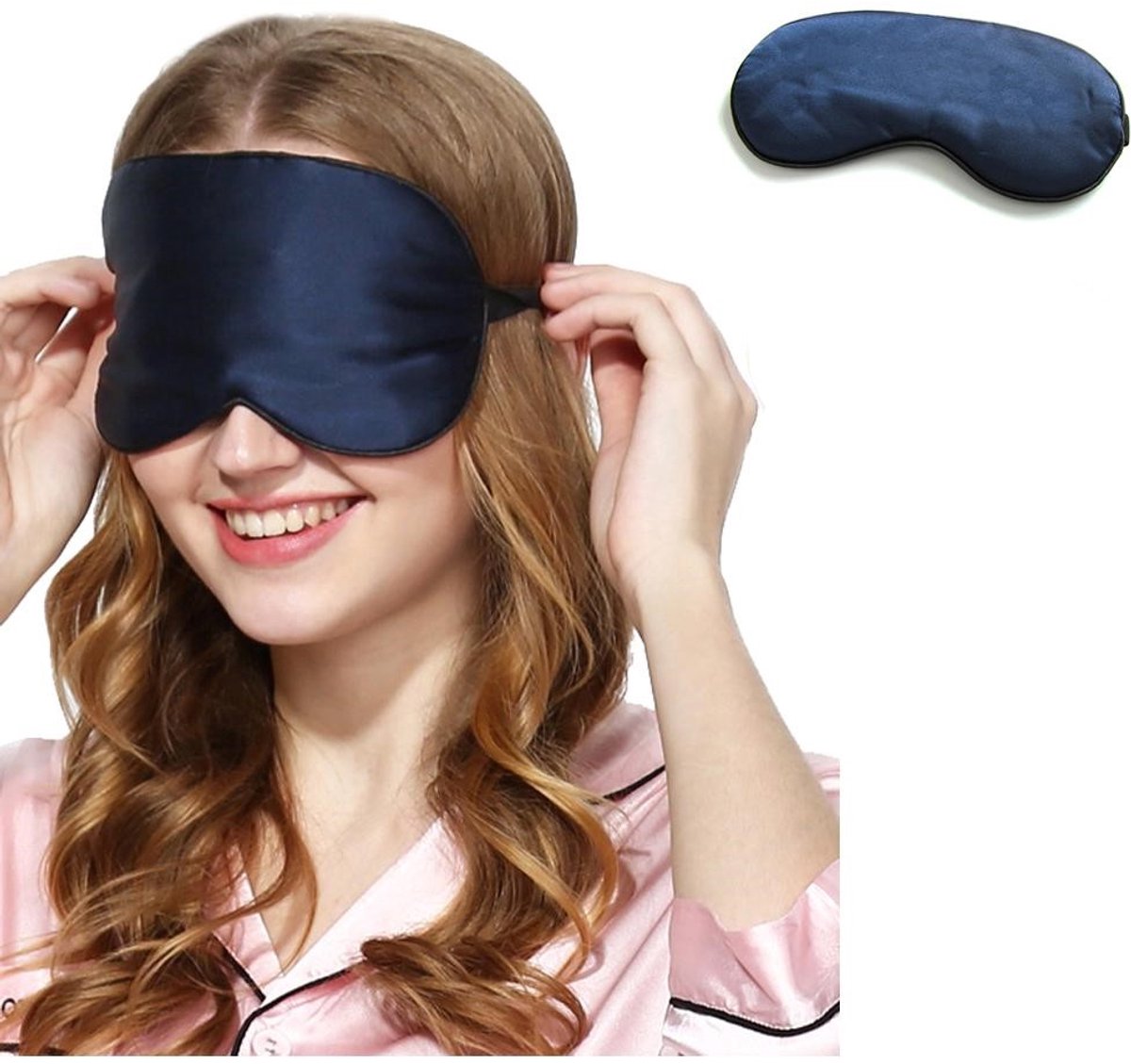 Slaapmasker zijde 2-pack