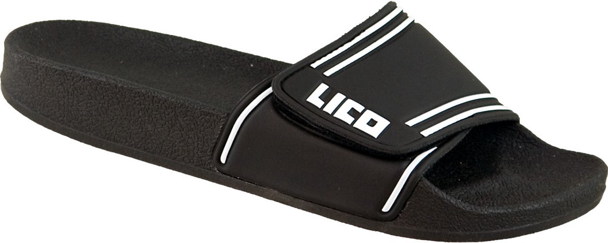 Lico Bad & sauna slipper Klitband art. 5597 - Zwart - 50