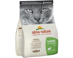 Almo Nature Holistic Droogvoer met Anti-Haarbal formule - Zalm 2kg