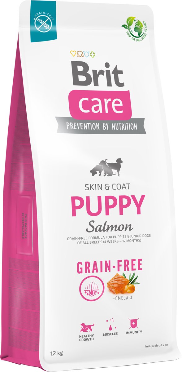 Brit Brit Care Grain Free Puppy Skin & Coat Zalm - Hondenvoer - 12 kg