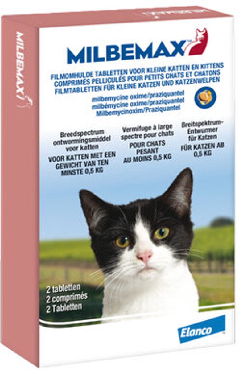 Milbemax - kleine kat - 4 tabletten
