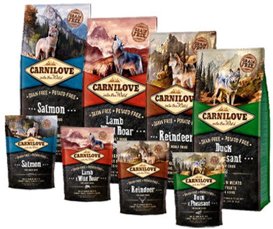 Hondenvoer CARNILOVE - Lam en Wildzwijn - Graanvrij, 1.5kg, Holistische Voeding