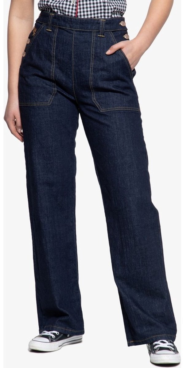 Queen Kerosin Dames Marlene Fit Jeans Denim