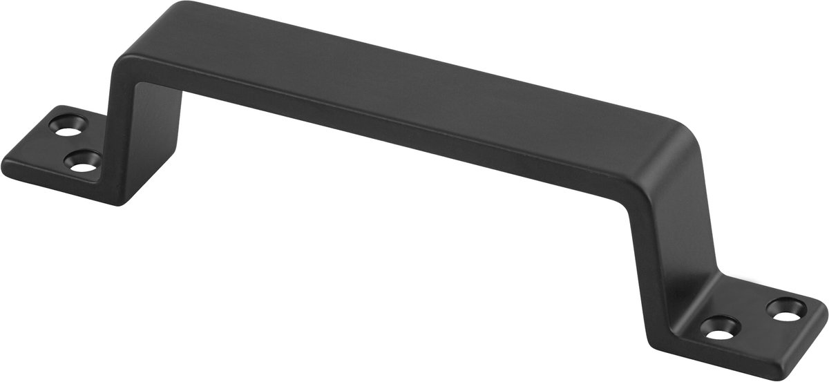Differnz Meubelgreep - Recht Model - Lengte 170 mm - Kleur Mat Zwart - Geschikt als Meubelbeslag voor Kast- of Ladefront - Wordt Per Stuk in Blister Geleverd - Gewicht 103 Gram