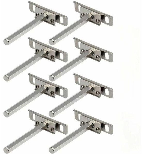 Metalen Plankbeugel,2 Stuks,Beugels Voor Zwevende Planken,Wand Plankdrager, Goud,Gebruikt Voor Boekenplank,Doe-Het-Zelf Decoratie Console Plank,Met Schroeven,25cm/9.84in