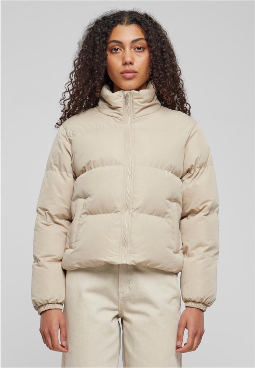 Urban Classics Short Peached Gewatteerd jack XL Beige
